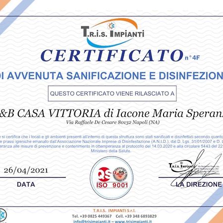 Casa Vittoria Napoli - Santa Lucia Bed and Breakfast Εξωτερικό φωτογραφία